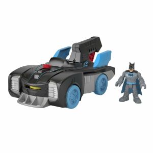 Imaginext DC Super Friends Batmobile Bat-Tech mașină de jucărie cu figurină Batman - Mattel