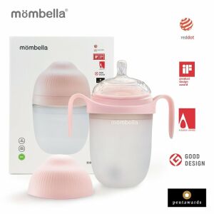 Бебешко шише Anticolic Mombella, подобно на гърдите, 300 ml, биберон 360Ãƒâ€šÃ‚Â° XL постоянен поток, 100% силикон 125145233
