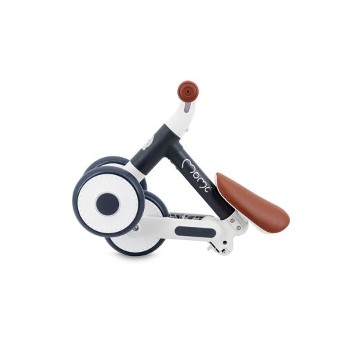 MoMi Dex faltbares Laufrad in Graphit, Seitenansicht