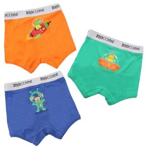 Boxershorts aus Bio-Baumwolle für Jungen, Zoocchini Space Force, 5-6 Jahre - 3er-Set