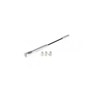 Universelle Chrom-Außenantenne für Autos, 16,5 cm, mit 3 Adaptern (4-5-6 mm)