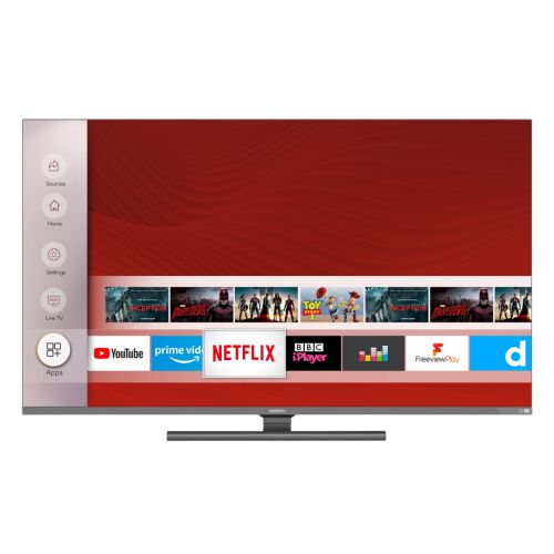 Horizon 55HQ9730U/B QLED+ TV, 55 cali, 4K Ultra HD Smart TV z wbudowanymi aplikacjami, takimi jak Netflix, YouTube, Prime Video i wiele innych