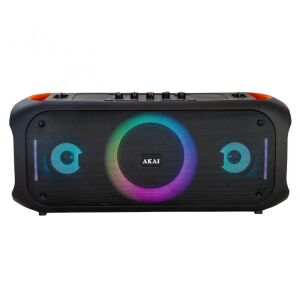 Boxa portabila Bluetooth Akai cu microfon si telecomanda, negru - Boxe Portabile