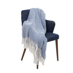 CUVERTURA PLED 160X200 CM ZIG BLUE 125149325 - Pături