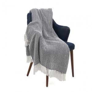 PLED-DECKE 200X220 CM ZAG SCHWARZ 138696211 - Bettwäsche