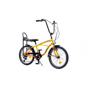 Bicykel Pegas Strada Mini 7S 20 palcov žltý, celkový pohľad - Bicykel pre deti