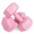 Pair of ModernHome 4kg Pink Hex Dumbbells