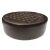 Bakero Pouf POWER 004 puff, barna műbőr, gombolt, kerek, 70 cm átmérő