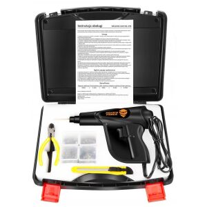 Pistol Profesional pentru lipit/sudat plastic Renew Force, kit pentru repararea fisurilor din plastic, polipropilena, 200 capse de intarire, putere 70W, Negru 125156569 - Mașini de lipit