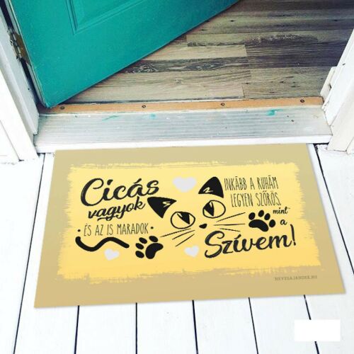 Vicces lábtörlő, Cicás vagyok