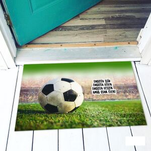 Vicces focis lábtörlő focilabdával és stadion háttérrel - Vicces ajándék