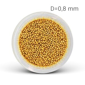 Metal beads - gold (0,8 mm) 125168912 - Nageldesign