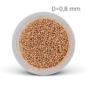 Metal beads - rose-gold (0,8 mm) 125168911 - Nageldesign
