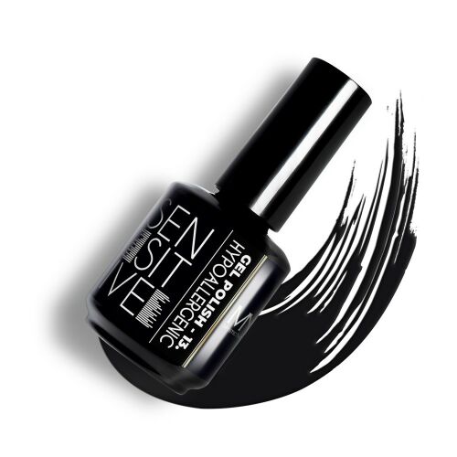 Mystic Nails Gél Lakk 013 - Night Fever - Hipoallergén - 12ml fekete gél lakk 