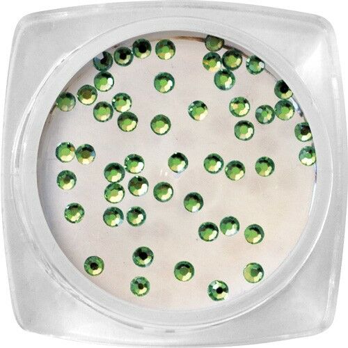 Crystal stones - Green, SS4 - 50 pcs / jar 125170211