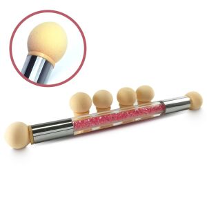 Glamour Double Sponge Brush 125170259 - Štetec na zdobenie nechtov