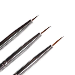 3 pcs peaked nail art brush set (synthetic) 129709611 - Štetec na zdobenie nechtov