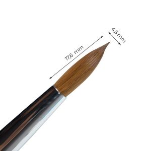 Kolinsky Black Glamour Builder Brush - Peaked - #8 129709622 - Štetec na zdobenie nechtov