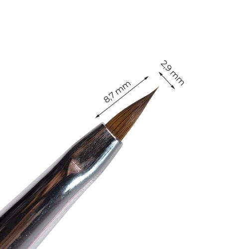 Kolinsky Silver Glamour Builder Brush - Flat-peaked - #1 129709625