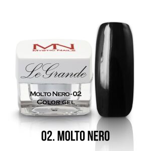 LeGrande Color Gel - no.02. - Molto Nero - 4g 125170446 - Дизайн на ноктите