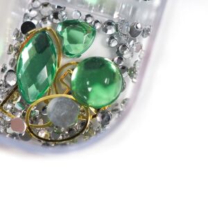 Rhinestone set - 28 - Green 125170644 - Cyrkonie do zdobienia paznokci