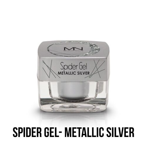 Mystic Nails Pókháló zselé - Metál ezüst 4g körmökhöz - Színes műköröm zselé