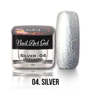 Painting Nail Art Gel - 04 - Silver (HEMA-free) - 4g 125171016 - Дизайн на ноктите