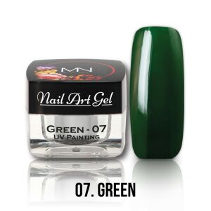 Painting Nail Art Gel - 07 - Green (HEMA-free) - 4g 125171018 - Umelý gél na nechty