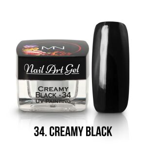 Painting Nail Art Gel - 34 - Creamy Black (HEMA-free) - 4g 125171027 - Nageldesign