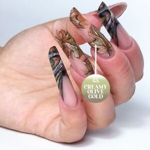 Painting Nail Art Gel - 45 - Creamy Olive Gold - 4g 125171045 - Nageldesign