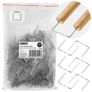 Humberg C-Type Plastic Welding Staples, 100 pcs, 8mm, with application example - Tool accessories