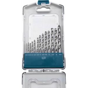 EXTOL INDUSTRIAL Metall-Spiralbohrer-Set, 13-teilig, HSS-G 9341/M2, 2-8 mm, für Stahl, normaler Schaft, poliert, in Kunststoffbox 125189888 - Extol