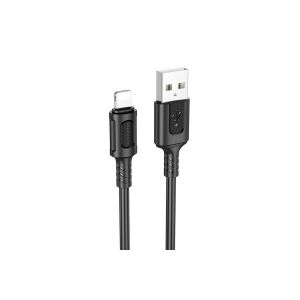 BOROFÓN BX111 FELIZ LIGHTNING KÁBEL 2,4A 1 METER ČIERNY 125190823 - Lightning káble