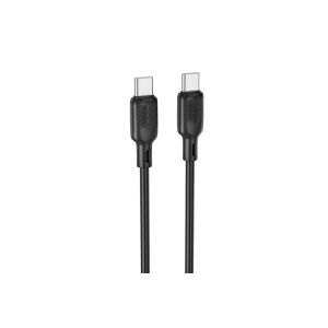 BOROFONE BX113 LENNY USB TYPE-C / TYPE-C 60W KÁBEL 3 MÉTER FEKETE 125190832 - Borofone
