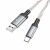 HOCO U112 SHINE PD LIGHTING USB TYP-C KÁBEL 3A 1 METER ŠEDÝ 125190865