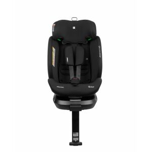 Kikkaboo i-Orbit 360 car seat, black, front view - Kikkaboo