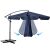Plonos 350 cm freistehender Sonnenschirm, marineblau, einstellbarer Winkel