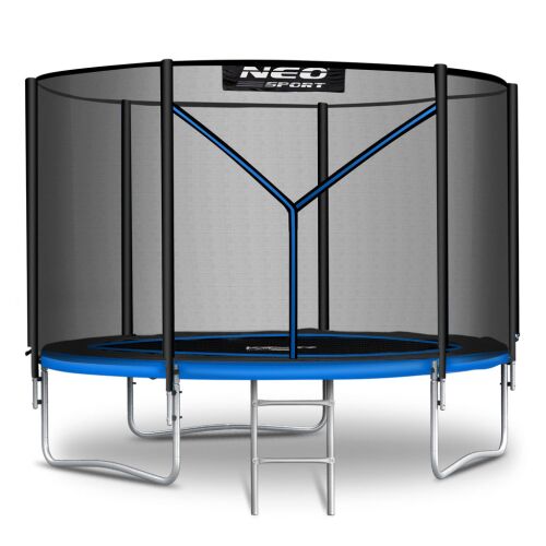 Trambulină de grădină Neo-Sport 6ft/183cm cu plasă exterioară și scară