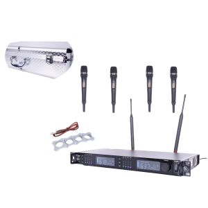 Thunder U-4308 4ND UHF professzionális rádiós mikrofon (4 db KÉZI mikrofon) + Koffer 146058056 - Mikrofon