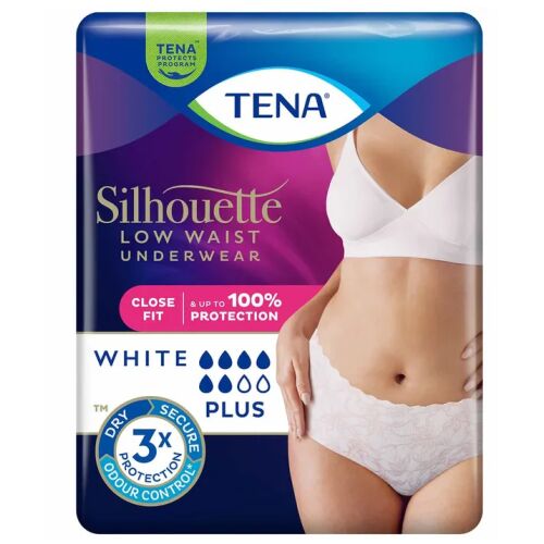 Tena Silhouette Plus női Inkontinencia-fehérnemű magasított derékrésszel - L 10db #fehér