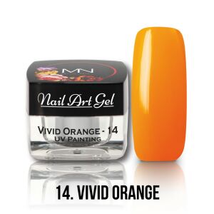 Painting Nail Art Gel - 14 - Vivid Orange (HEMA-free) - 4g 125228561 - Дизайн на ноктите