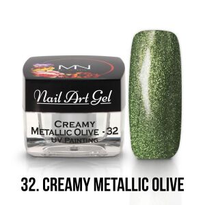 Painting Nail Art Gel - 32 - Creamy Metallic Olive- 4g 125228578 - Nageldesign