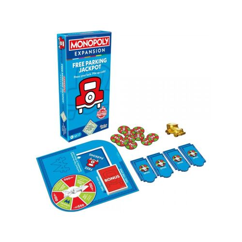 Monopoly Ingyen Parkoló Jackpot kiegészítő csomag tartalma - Társasjáték