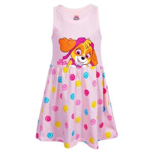 Лятна рокля Nickelodeon Paw Patrol Skye, розова рокля без ръкави с шарка на усмихнато лице - Бебе & Малко дете