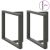 vidaXL T-alakú étkezőasztal lábak, antracit acél, 2 db-os készlet, csavarokkal
