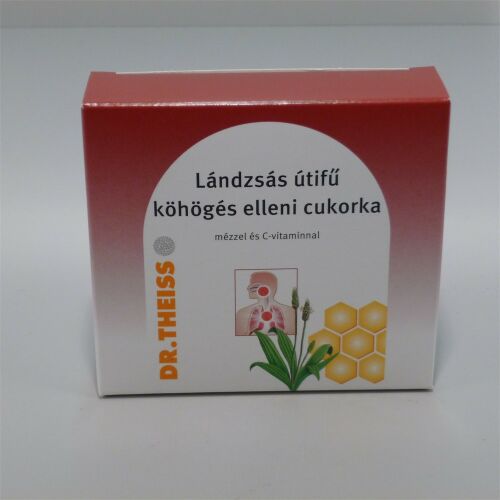 Dr. Theiss Lándzsás Útifű köhögés elleni cukorka mézzel és C-vitaminnal, 50g - Cukorka