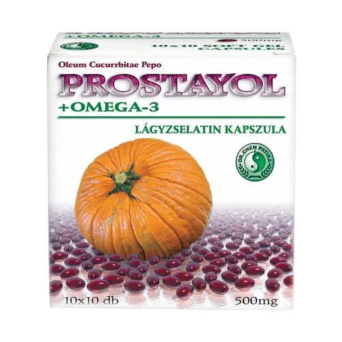 Dr. Chen Prostayol + Omega-3 lágyzselatin kapszula, 100 darab, prosztata egészségért - Vitamin