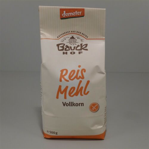 Bauck Hof bio gluténmentes rizsliszt teljes kiőrlésű 500 g 125241780