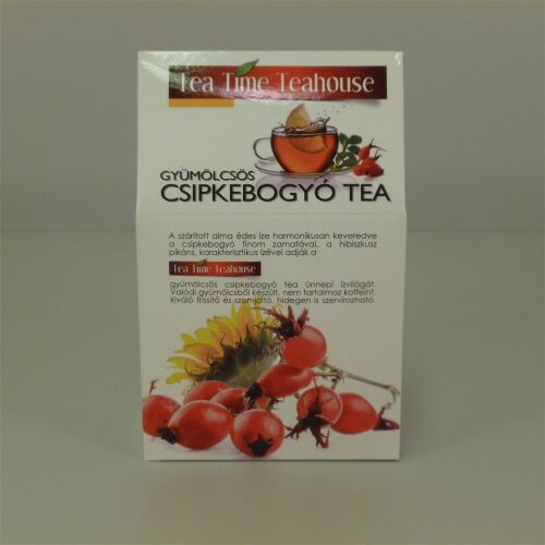 Tea Time Teahouse Gyümölcsös Csipkebogyó Tea 100g, koffeinmentes frissítő ital - Gyümölcstea