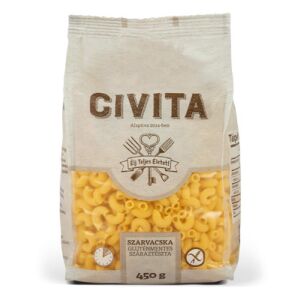 Civita kukorica száraztészta szarvacska 450 g 125242335 - Tartós élelmiszer